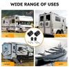 2 Pack/ 4 Pack Trailer Door Holder Kit, Low Profile Rubber Black Trailer Door Holder Bumper Fits For Most RV Trailer