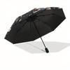 Frohe Weihnachten Regenschirm, Tragbarer 3-Fach Kompakter Regenschirm, Weihnachtsgeschenk ES419