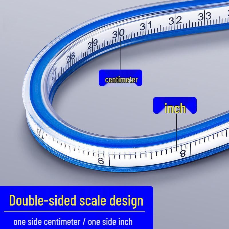 Snake Ruler: Multifunctional Curve Ruler for Clothing Patterns, Art, Manga, Engineering, and Architectural Design