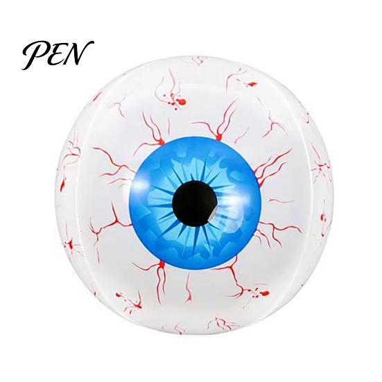 Inflatable Horror Party Supplies Simulated Eyeball Balloon, Theme Halloween Decoration, Large Aluminum Foil Balloon Set Spooky Eye for Indoor