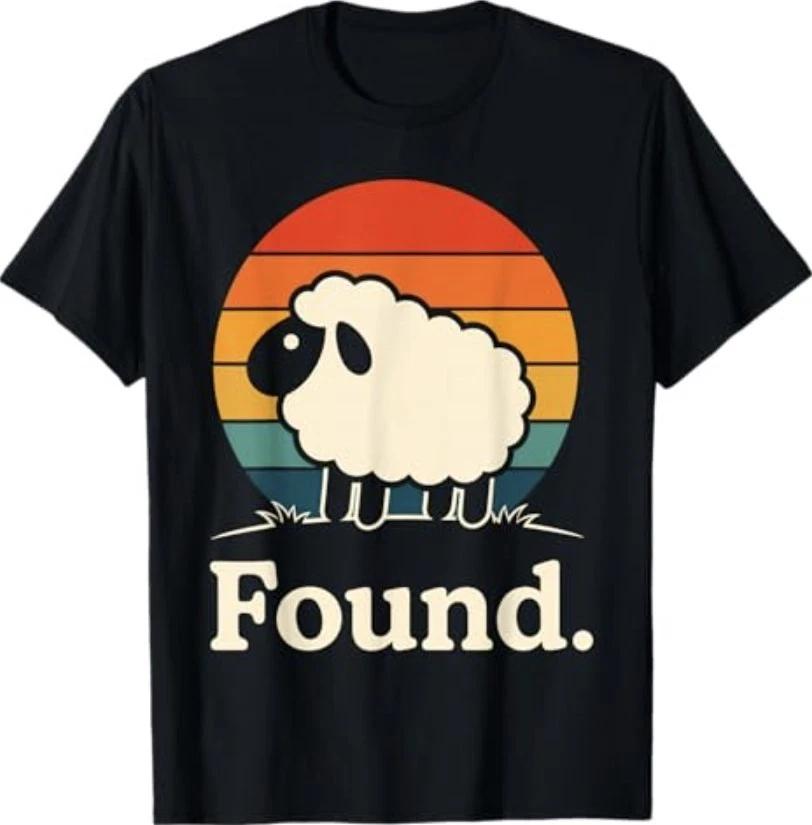 Found Minimalist Sheep Christian Psalm 23 Lamb Christian T-Shirt new M
