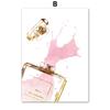 Nordic Fashion Makeup Calice di Champagne Tacchi Profumo Smalto per unghie Arte Tela Pittura Poster Stampe Immagini murali Arredamento camera da letto