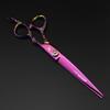 7.0 Inch, Pink, Plum Blossom Handle Personalized, Hair Scissors, Pet Scissors