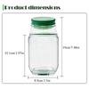 Salad Jars with Side Open Portable Detachable Plastic Container Leakproof Sauce Compartments Picnic Home Office Food Storage Box