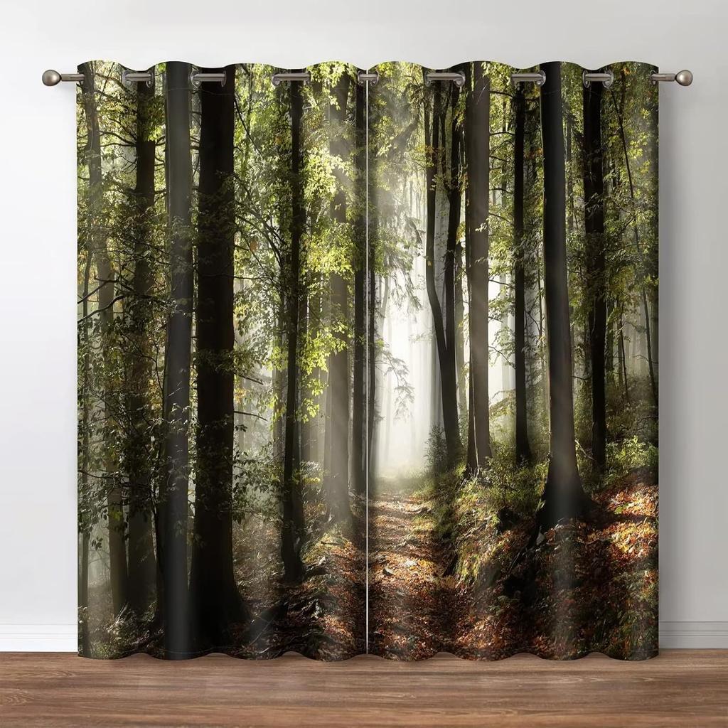 Blumige Verdunkelungsvorhänge, Boho Bunter Blumendruck Dekor für Zuhause Schlafzimmer Wohnzimmer Ösenfenster Verdunkelungsvorhänge