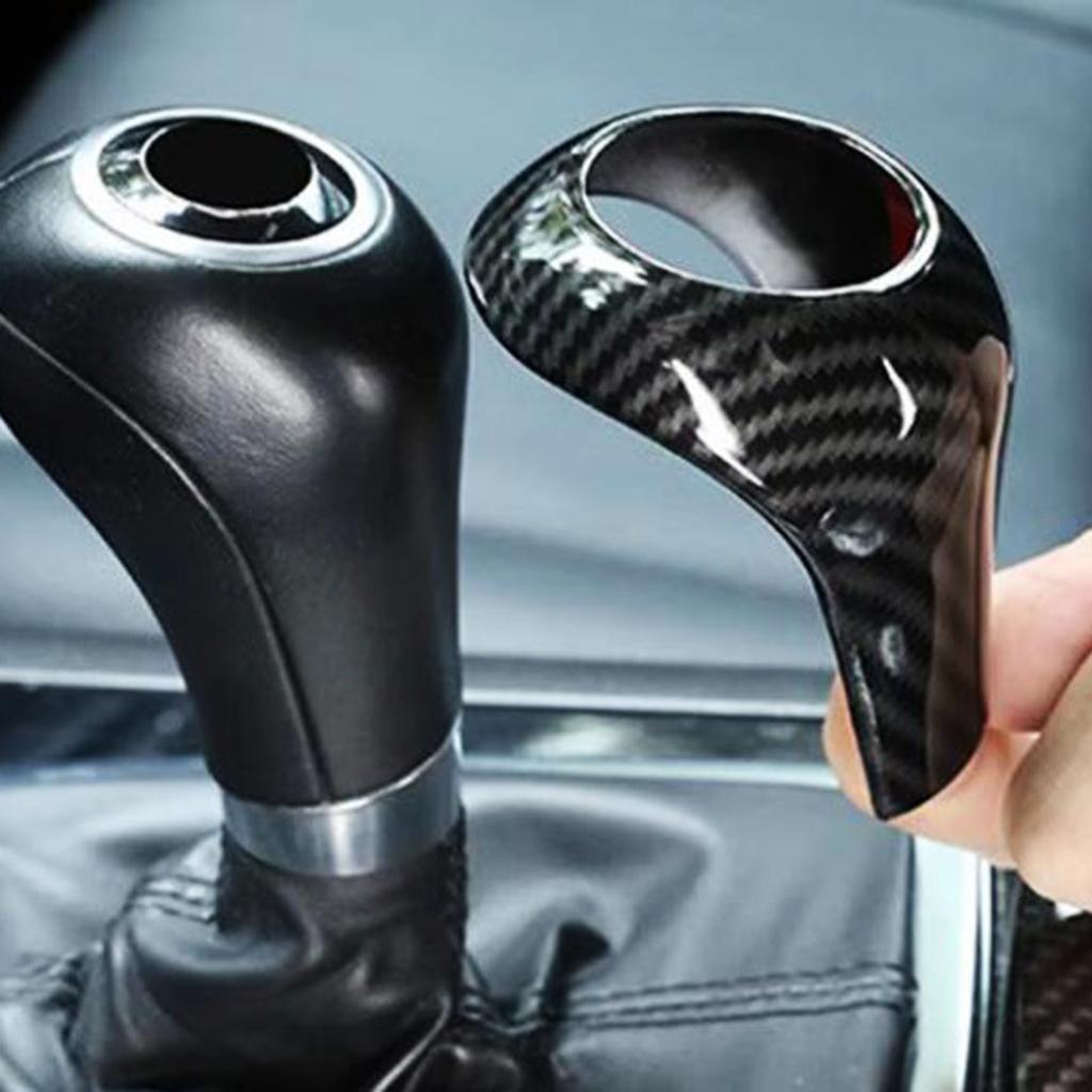 Stylish Gear Shifts Knob Cover with Carbon Fiber Design not Fading & Waterproof Gear Knob Cover Easy to Use for GLK
