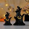 Dekoracja Halloween Drzewo Duchów Led Nocny Blask Lampion Duch Lampion Pniak Drzewa z Twarzą Ducha Atmosfera Festiwalowa Dekoracja Horror