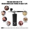 Airbrush with Compressor Optional Connecting Pipe Mini Cordless Spray Gun Kit For Face Beauty Nail Art Tattoo Craft Cake Paint