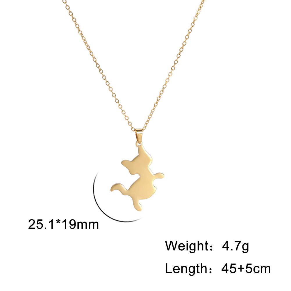 Cazador Cute Animal Cat Pendant Necklace for Women Lovely Paw Choker Neck Chain Stainless Steel Jewelry Birthday Gift 2026