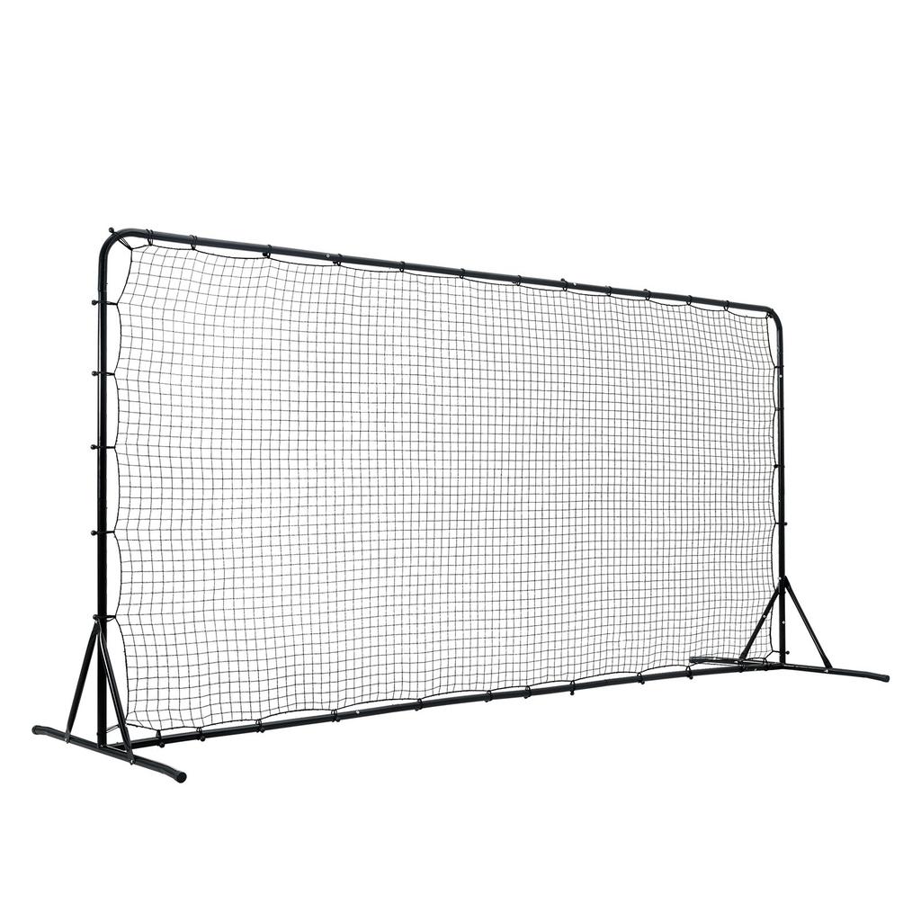 VEVOR Soccer Rebounder Net, 12x6FT Iron Soccer Training Equipment, Sports Football Training Gift with Portable Bag