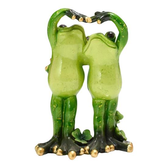Yoga Frog Figurine Resin Couple Frog Ornament Collectible Desktop Frog Statue for Frog Lovers Gift Home Office Decoration