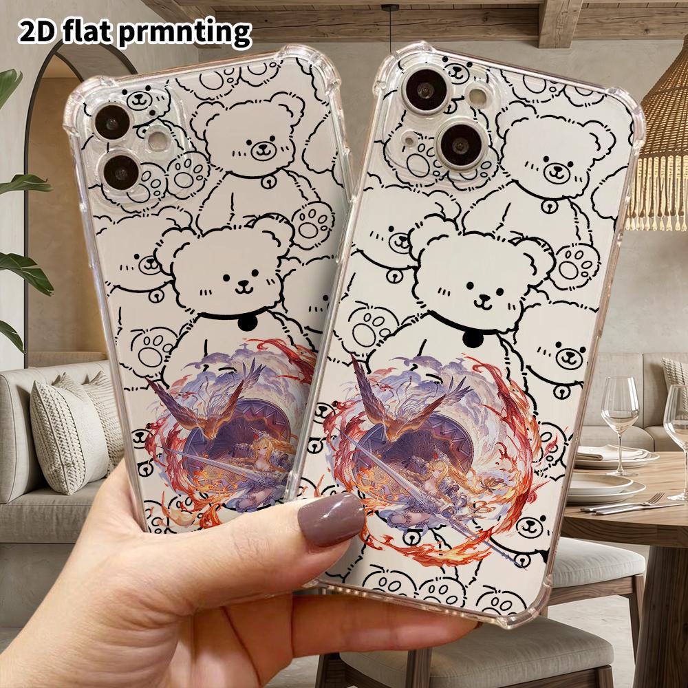 Phone Case: 2D Flat Suitable for iPhone 18 17 16 15 14 13 Pro, Transparent Corners for Drop Protection, Girl Warrior, Christmas and Halloween Gift
