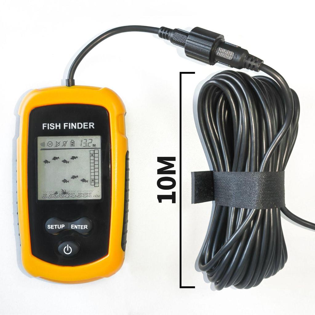 Smart Wired Fish Finder - Locate Schools of Fish with Ease, 100m Depth Probe