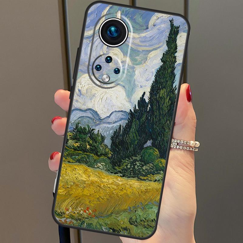 Ölgemälde Van Gogh Für Huawei P30 Pro P20 P40 Nova 5T 9 P Smart Z 2021 Hülle Coque Für Honor 8X 9X 10i 50 Lite