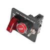 Universelles Zündschalterpanel im Carbonfaser-Stil 12V Aluminiumlegierung Motorstart-Druckknopf für