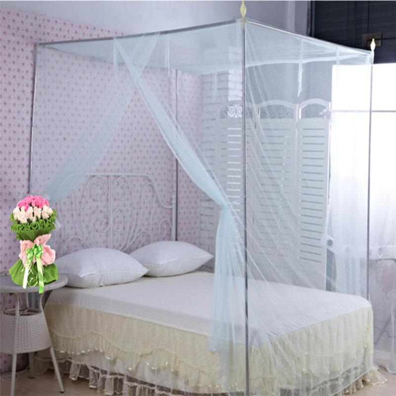 2026 Neues Doppelbett Spitze Bett Moskitonetz Insektennetz Netz Baldachin Prinzessin Vollgröße Bettwäsche Netz Polyester Weiß Rosa Blau Lila
