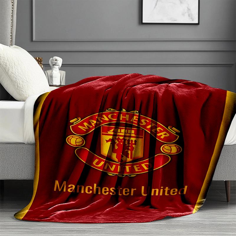 Manchester United F.C Print Blanket - Soft & Comfortable, for Bedroom, Travel, Sofa, Home Decoration - Birthday Christmas Gift for Friend