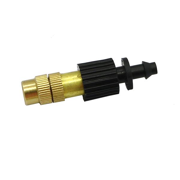 30 Pcs Gold Garden Irrigation Agricultural Atomizing Sprinklers Atomizing Sprayers Copper Misting Fog Cooling Nozzles 4/7mm Hose