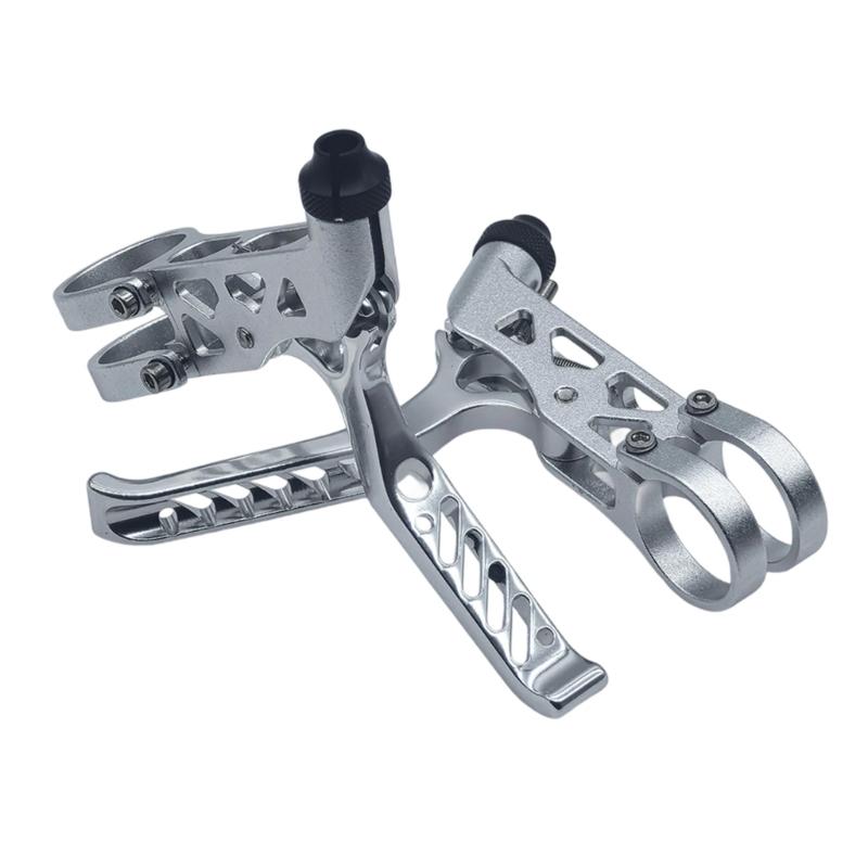 2Pcs Ergonomic Bike Handlebar Brake Lever Replacement Quick Install Hollow Cycling Brake Levers Easy To Install