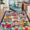 Betty Boop Pattern Rug, Indoor/Outdoor Mat, for Picnic, Gameroom, Bedroom, Office, Living Room, Home Decor Carpet, Birthday Gift