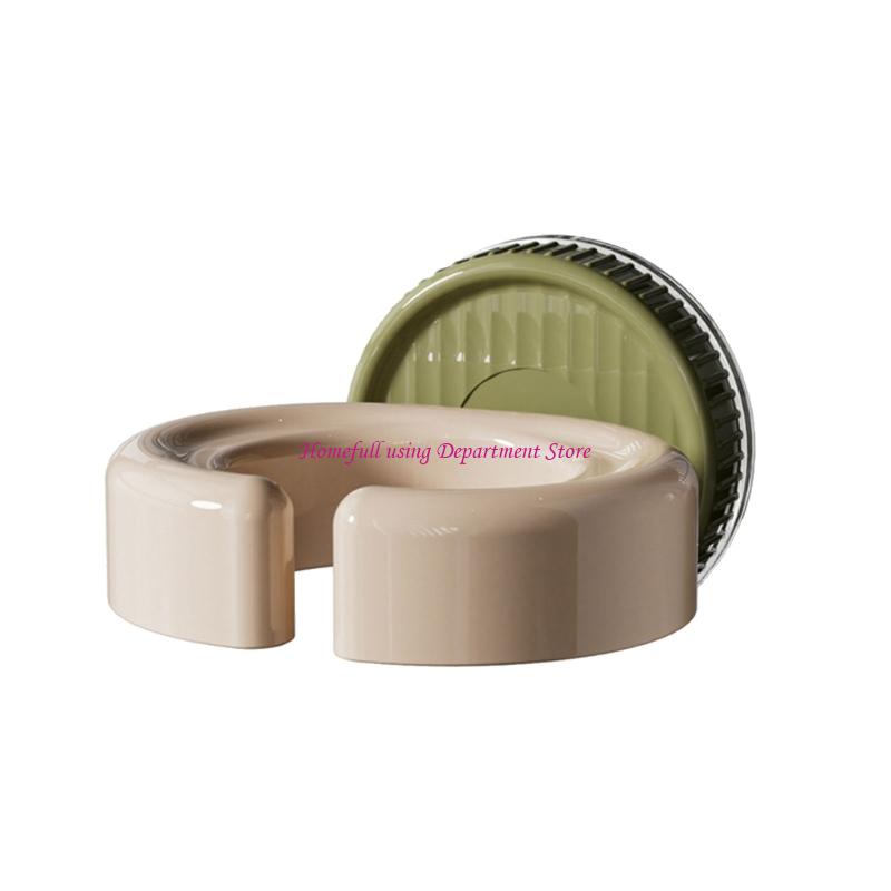  Space Saving Wall Mounted Hair Dryer Bracket In Sturdy Plastic Materials for Easy Access In Bathrooms and Other Area