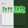 Luminous Skeleton Decals for Light Switches Halloween Switch PVC Sticker, Glow in The Dark Horror Theme Room Accessories Decal, Wall Sticker