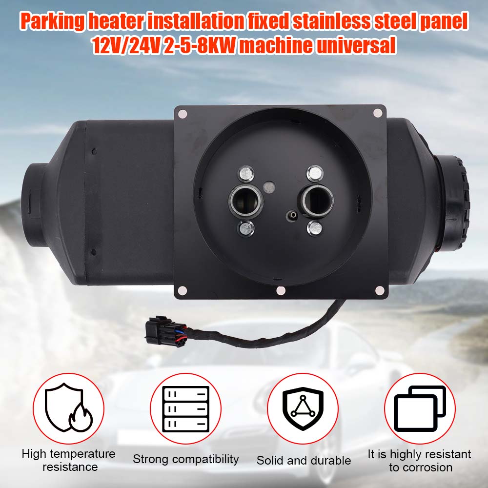 Stainless Steel Car Diesel Parking Heater Exhaust Pipe With Mounting Plate Bracket Auto Air Heater Base Bracket Accessories