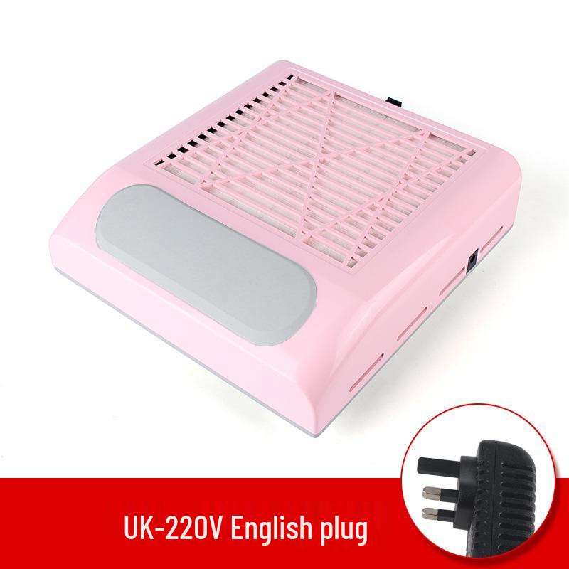 Japanese-Style Nail Vacuum Cleaner with Adjustable Speed, 80W, Includes Filter and Hand Pad