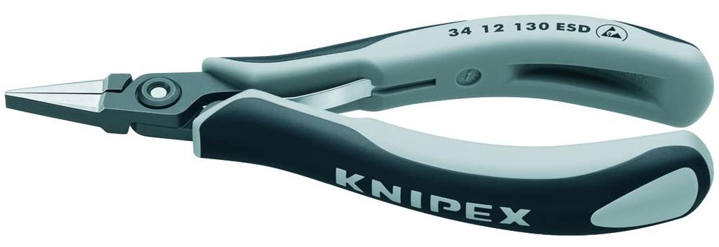 KNIPEX ESD Precision 3412130ESD Pliers, Flat, 135mm,