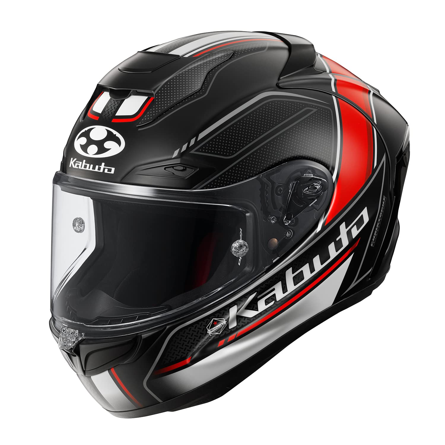 

OGK KABUTO Motorcycle Helmet Full Face F17 FORTE Flat Black Red (Size L)