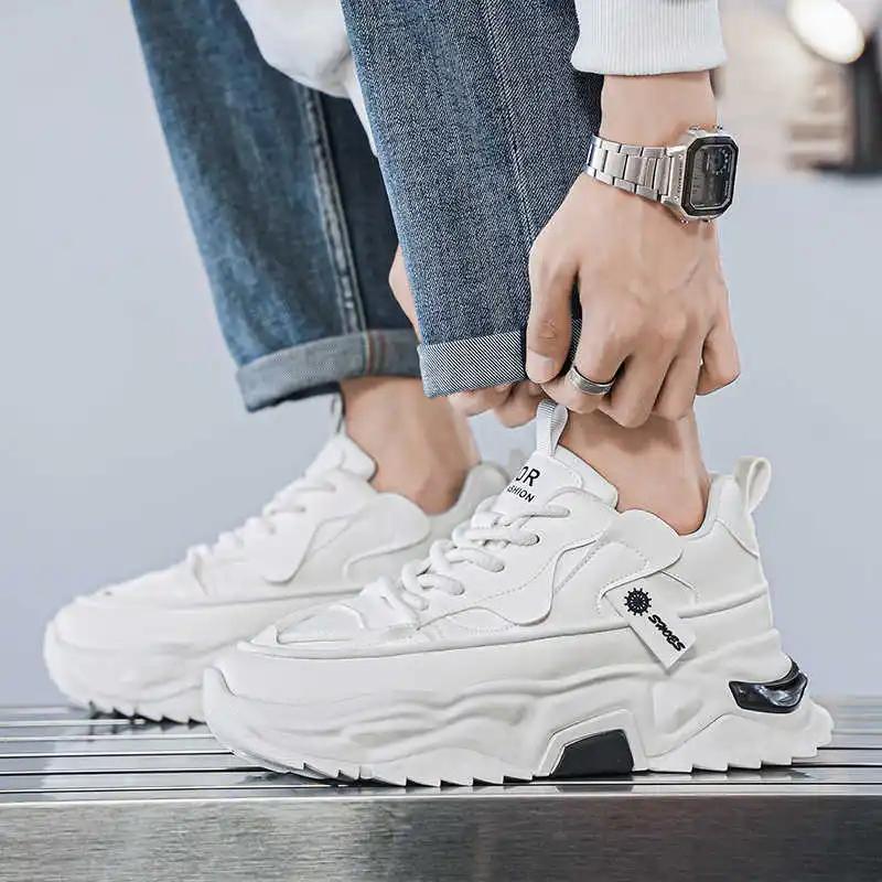 Fashion Plus Size Sumer Mens White Dress Shoes Heels Sport Dress Shoes Man Luxury Vip Brand Shoes Sneakers Play Minimalist