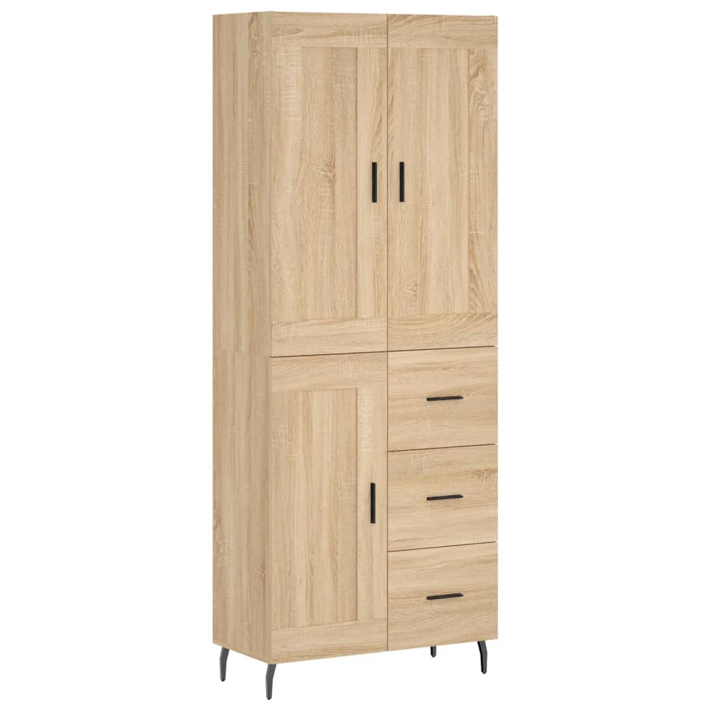 Highboard Sonoma Oak 69.5 x 34 x 180 cm Particleboard