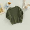Kleinkind Baby Rundhals Pullover 3M 6M 9M 12M 18M 24M 3Y 4Y 5Y Langarm Einfarbig Lose Gestrickte Pullover