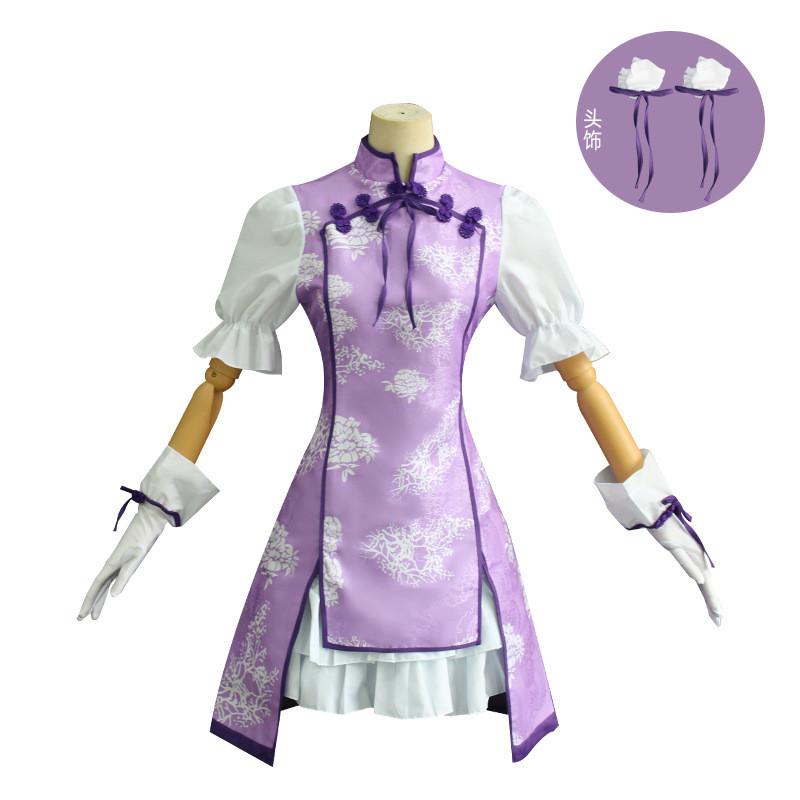 Puella Magi Madoka Magica Akemi Homura Cosplay Costume Polyester Kimono For Anime Role Play