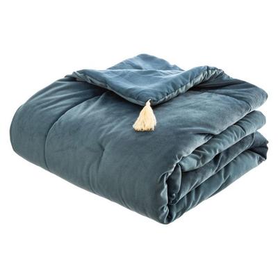 “Sonia” Velvet Quilt 80 X 180 Cm Atmosphéra – Blue