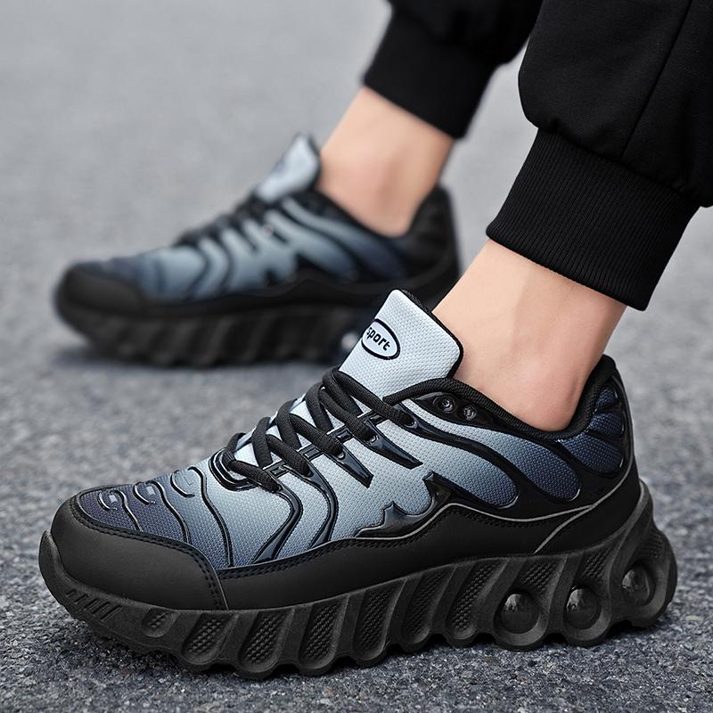 Neue Herrenschuhe Weich besohlte Sportschuhe Stoßdämpfende und bequeme Laufschuhe Atmungsaktive Mesh-Freizeitschuhe für Herren
