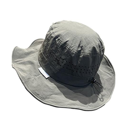 Outdoor Sun Protection Men Women Waterproof Quick-Dry Bucket Hat for Wide Brim Sun зелёный