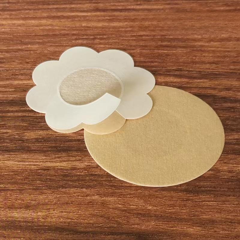100PC Cloth Nipple Cover Teat Hide Women Disposable Nipple Pasties Piece Breast Petals Invisible Bra Padding Chest Sticker Patch