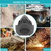 3200 Dust Mask Reusable Half Face Cov    Mask with Filt  Cotton KN95 Dust-Proof Mask Suitable for Industry, Dust Prevention, Grinding, Deco