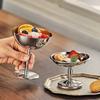 Ice Cream Cup Stainless Steel Snack Dish Kitchen Salad Sorbet Making Bowl Bar Wine Cocktail Glasses Pudding Dessert Tableware