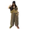 Personality Trendy and Cool Denim Splicing Mesh Hooded Cardigan Jacket Wide-leg Pants Two-piece Set Women's Summer Loose Fashion Suit