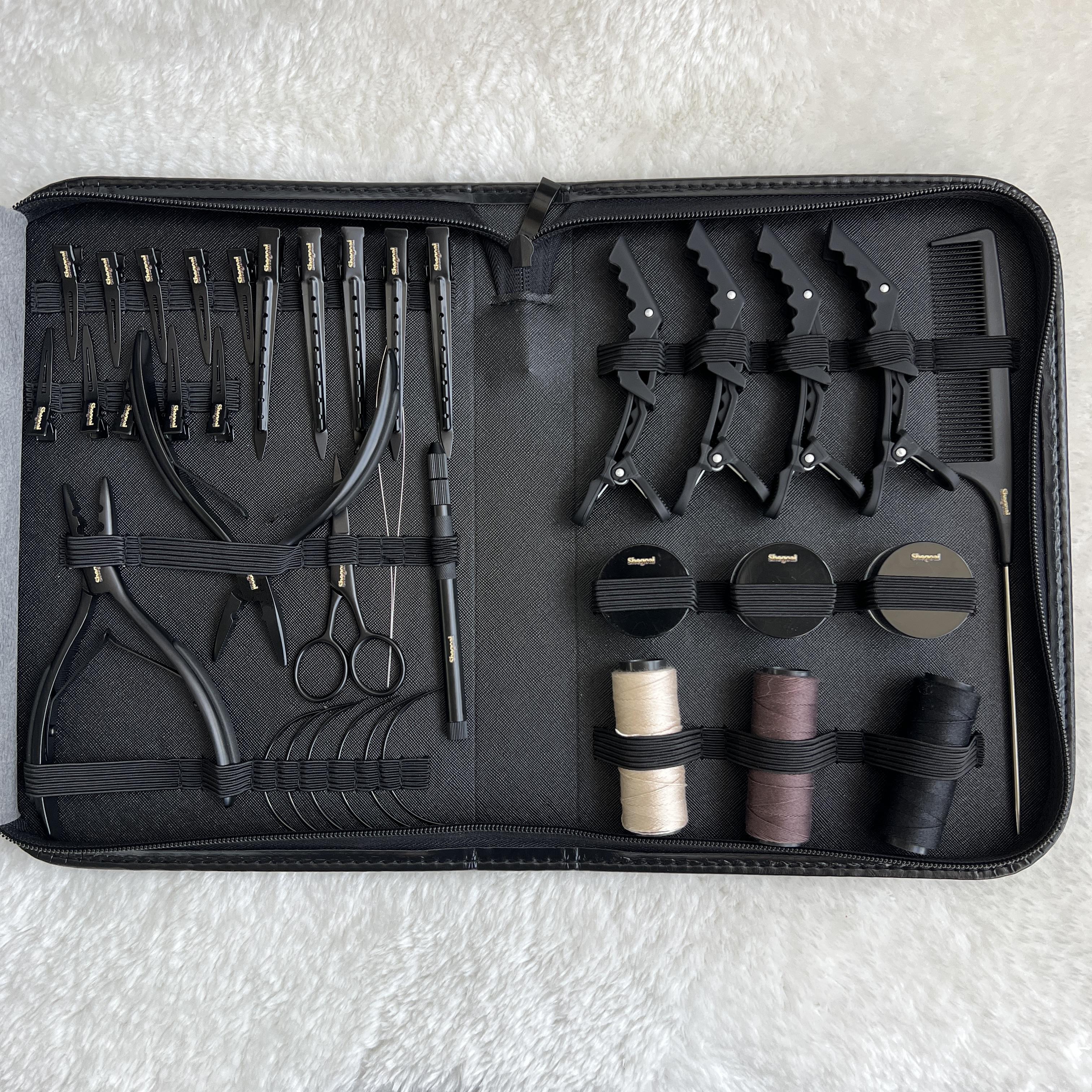Hair Extension Tools Professional Kit for Tape in Clip in Micro Ring Extensions