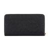 New COACH Zip Around Smooth Calfskin With Leather Card Holder, Wallet Women's Black CF464-IMBLK