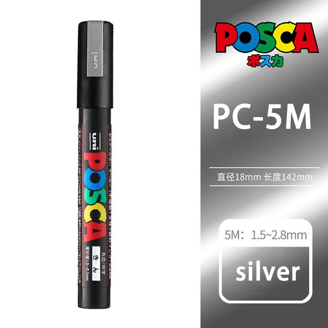 Uni POSCA Marker Farbstift, 39 Farben PC-5M/44 PC-3M/36 PC-1M, Acryl Steinmalerei Zeichnen Graffitti Marker Kunstbedarf