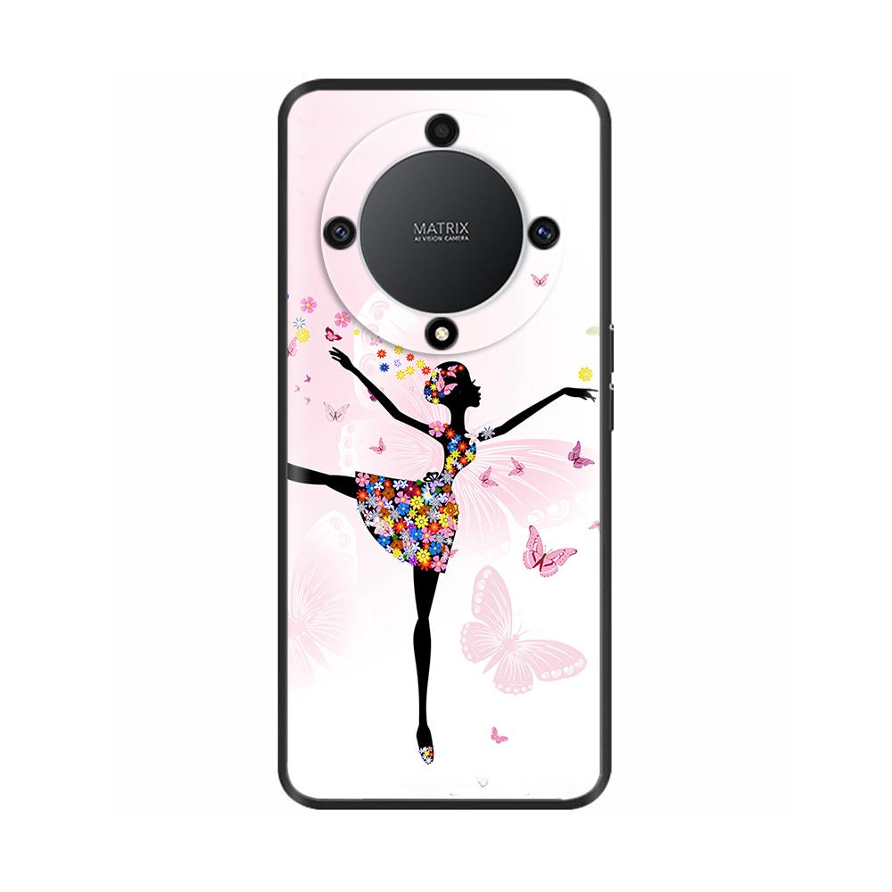For Honor Magic6 Lite Case Honor Magic 6 5 4 Lite X9B Cover Funda TPU Soft Black Silicone Phone Cover Honor Magic 6 Lite 5G Case