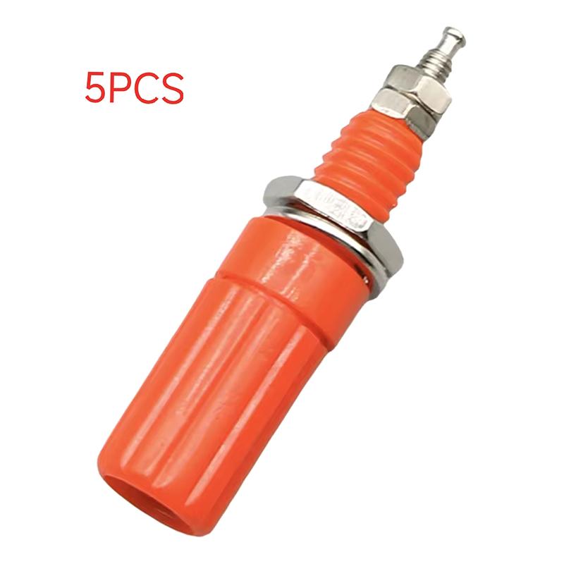5Pcs Diy Accessories 4Mm Banana Socket M3X45Mm Binding Post Nut Banana Plug Jack Electrical Connector Terminal