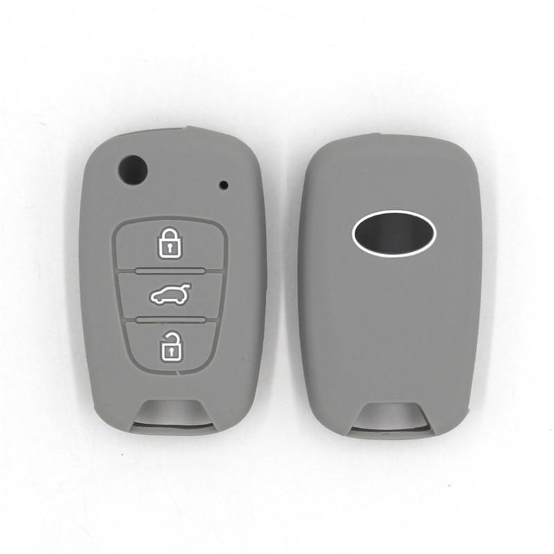 Modern Elantra & Renault 3-Button Folding Car Key Protective Cover