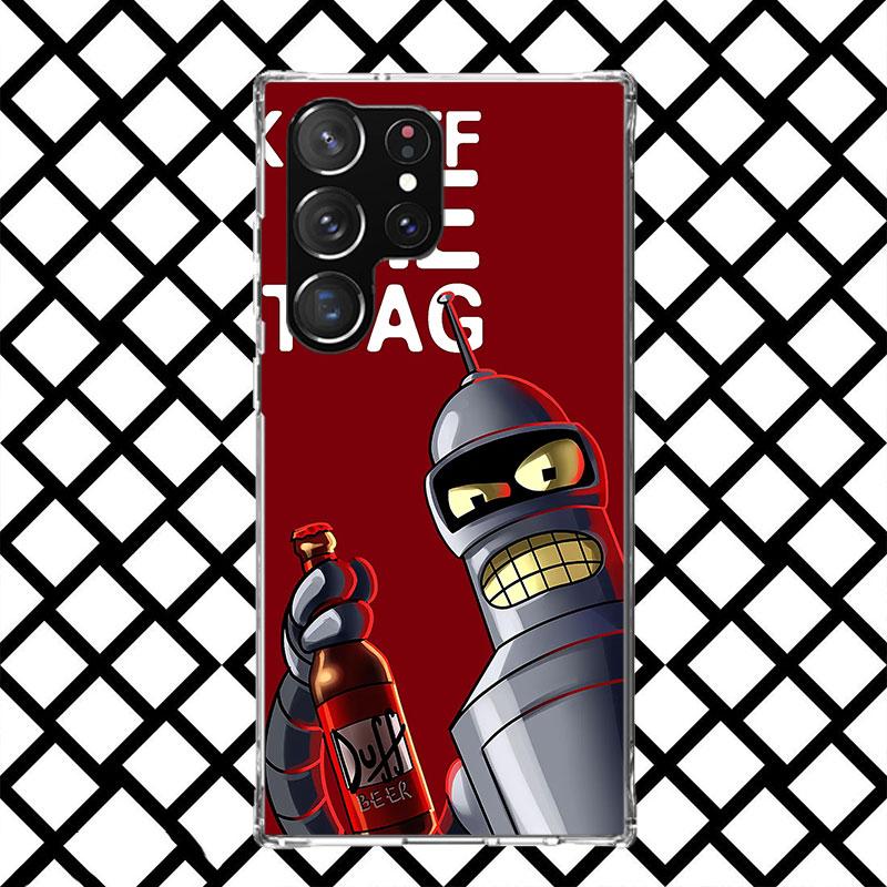 Cartoon F-Futuramas Phone Case for Samsung Galaxy S26 S25 Edge S24 S23 Ultra S22 Plus S21 FE S20 + Soft Cover Print Fundas Galax