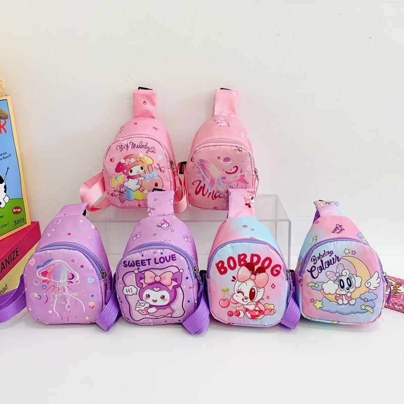 Print Delightful Anime Chest Bag For Children In Lovely Colors Perfect For Use Kindergarten