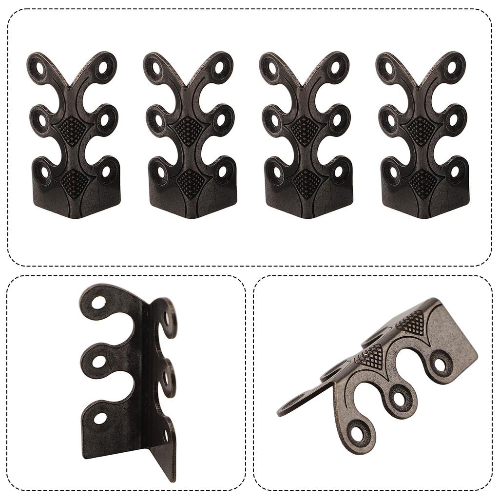 Baseboard Protectors Brass Corner Guards Easy Installation Metal Corner Protectors Multipurpose Use For Dressers